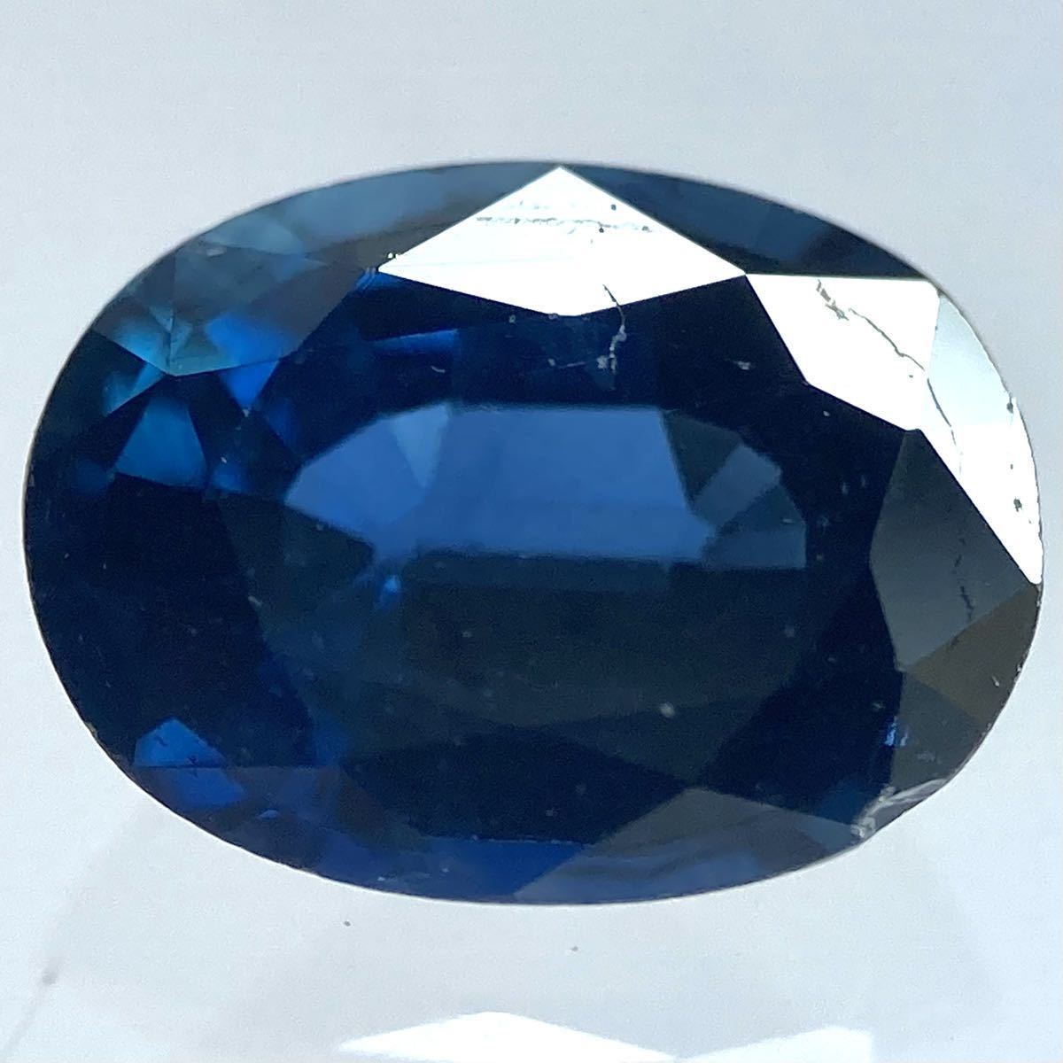 ［天然サファイア0.945ct］F 6.6×5.0mm ルース 裸石 corundum jewerly コランダム 宝石 ジュエリー 紅玉 sapphire_画像1