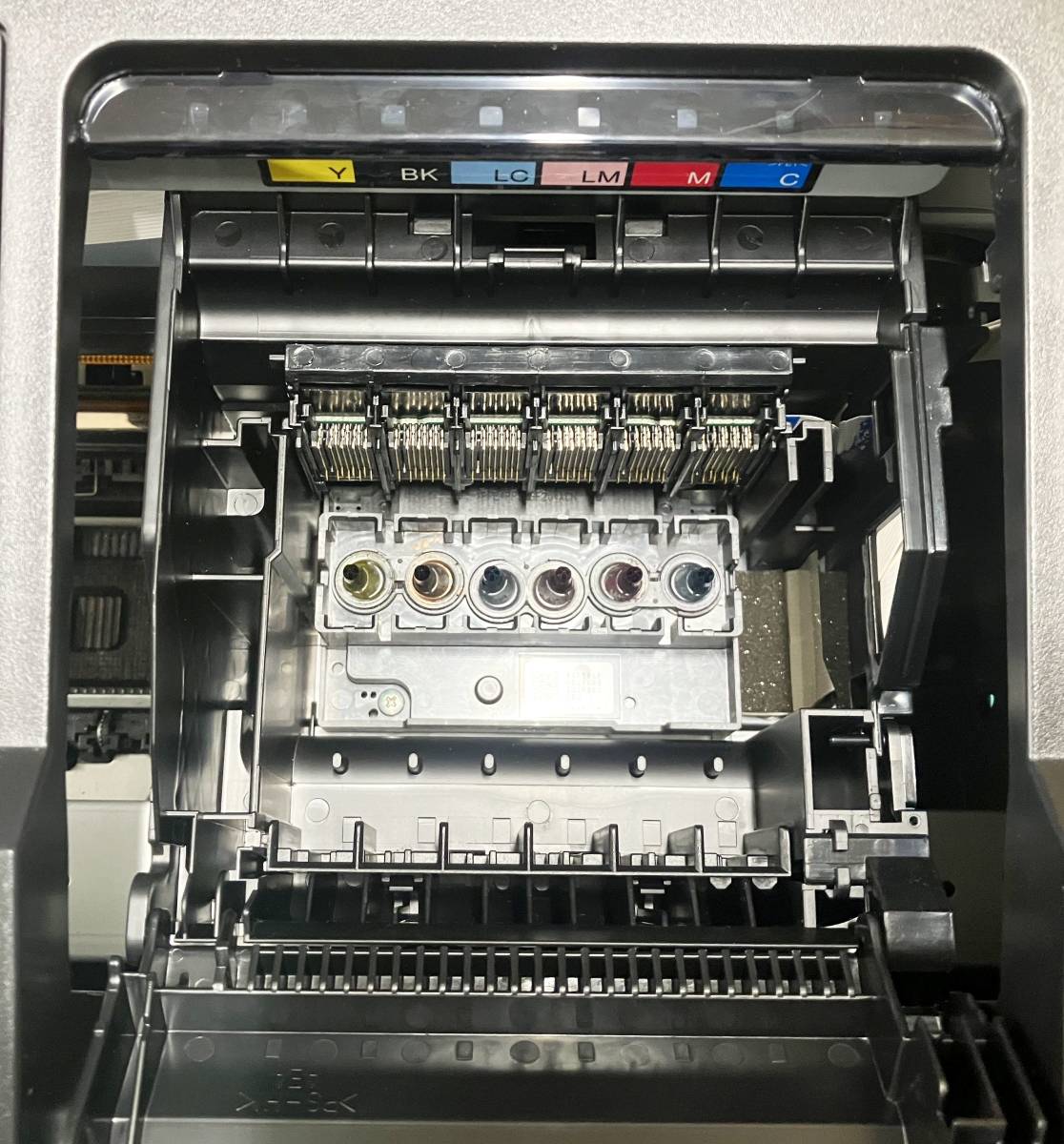 【ジャンク】EPSON/エプソン Colorio/カラリオ EP-4004 A3ノビ対応 インクジェット プリンター 通電確認 ヘッド有 部品取り【H24020913】_画像9