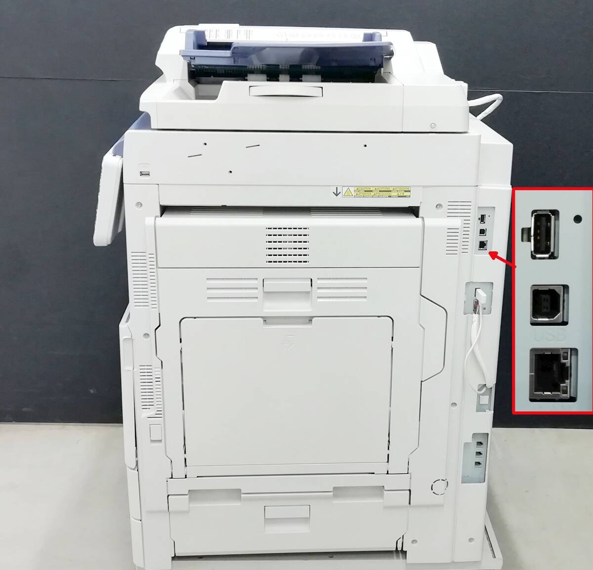 NTT OFISTAR T2000C A3 カラー複合機 コピー機 TOSHIBA OEM(e-STUDIO2055C) 印刷枚数11018枚 西濃運輸発送 【H24022112】の画像3