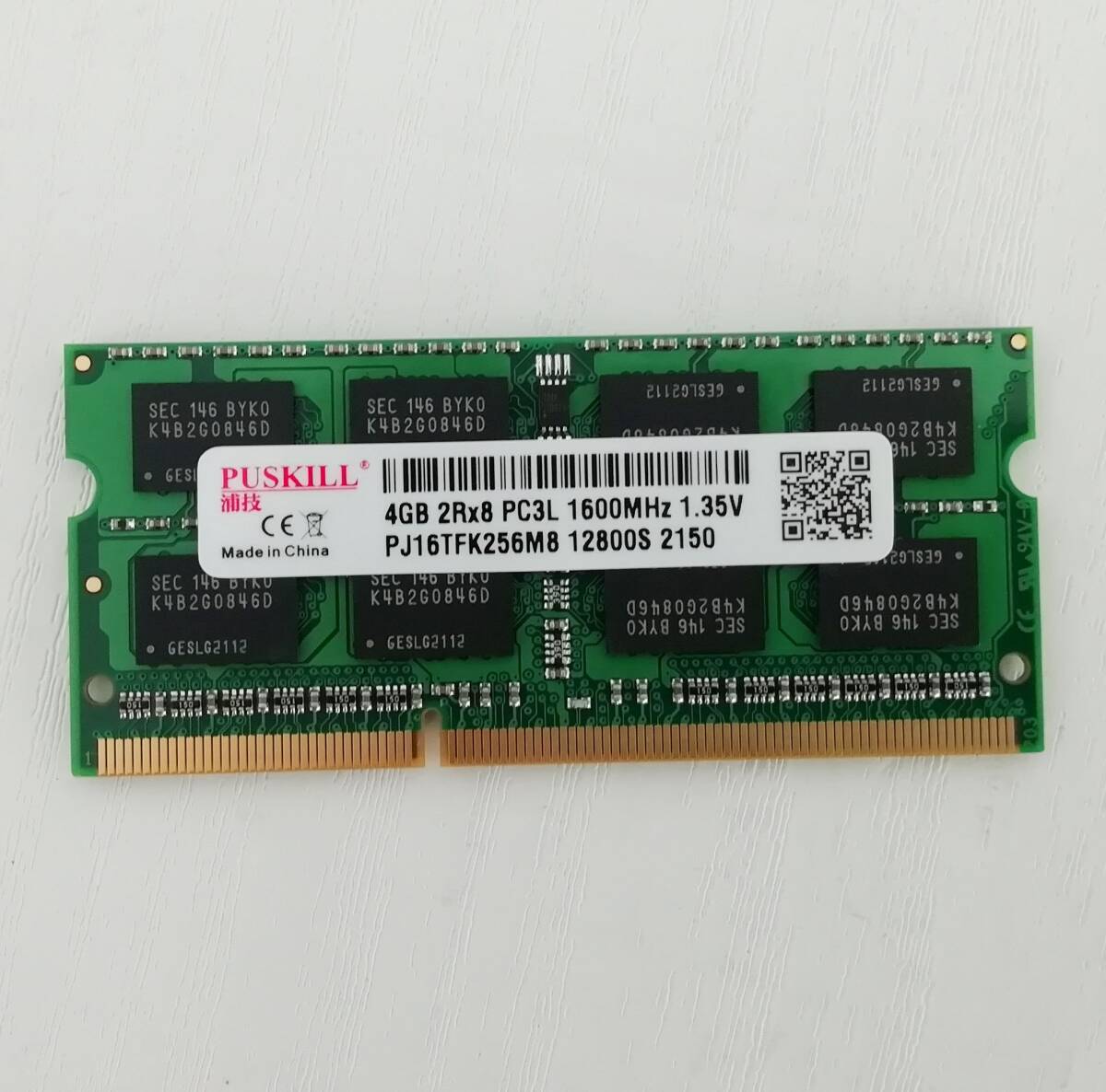 #[ unused goods ]PUSKILL 4GB 2 pieces set for laptop memory PC3L-12800S DDR3 1600MHz 1.35V correspondence packet sending out fee . un- possible [H24022727]