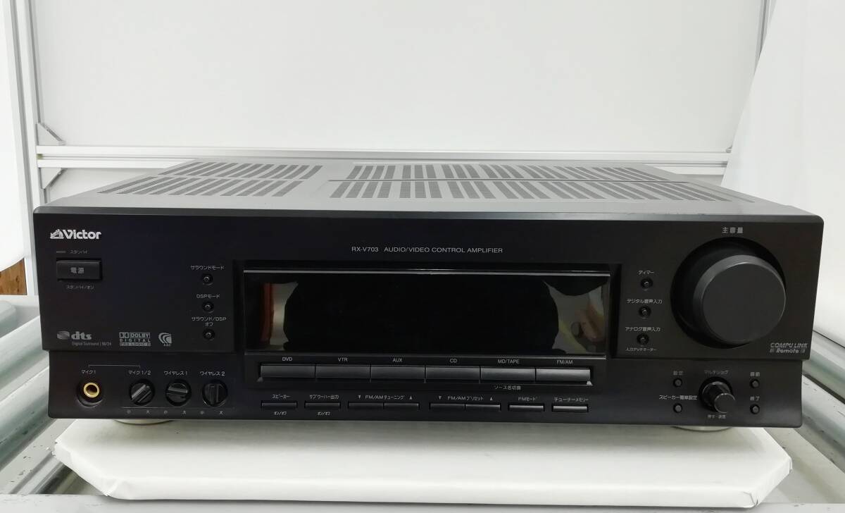 Victor RX-V703 ワイヤレス マイク 対応 AVコントロール アンプ 音出力OK 即日発送 一週間返品保証【H24021404】_画像2