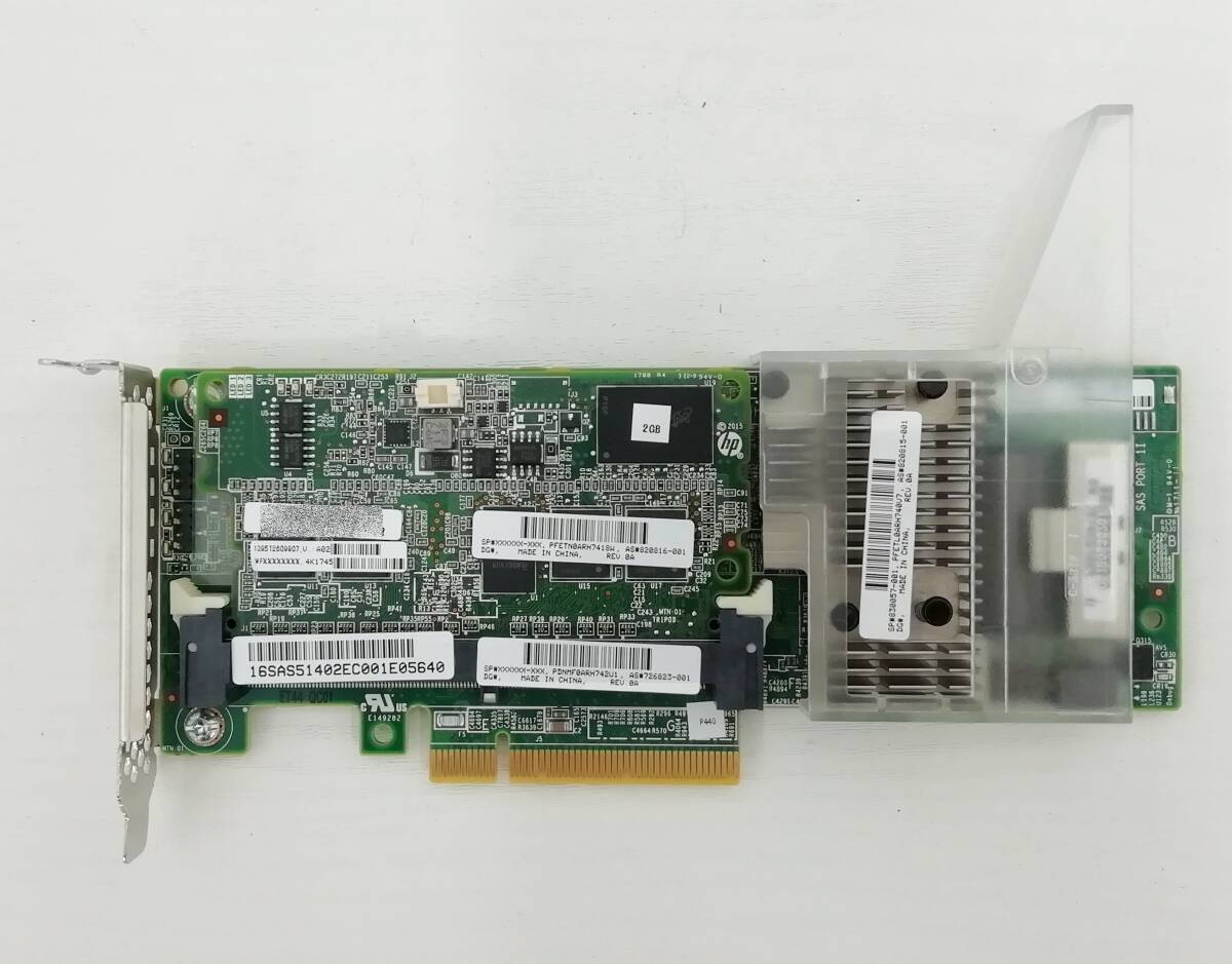 ▼値下げ★hp SAS/SATA RAID SmartArray P440 2GB RAIDコントローラ 726823-001 サーバーからの抜き取り レターパック発送【H24021421】の画像1