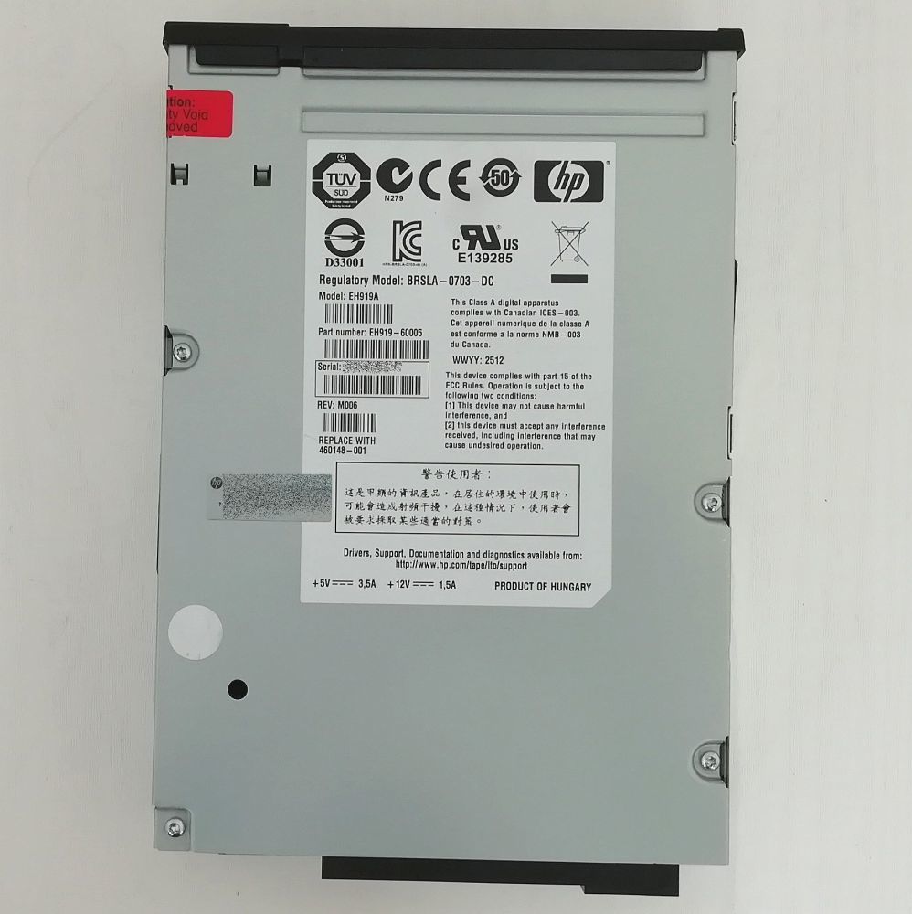 ★値下げ★【稼働品回収】HP StorageWorks Ultrium 1760 SAS BRSLA-0703-DC LTO4 SASカード付き 即日発送 一週間返品保証【H24013114】_画像5