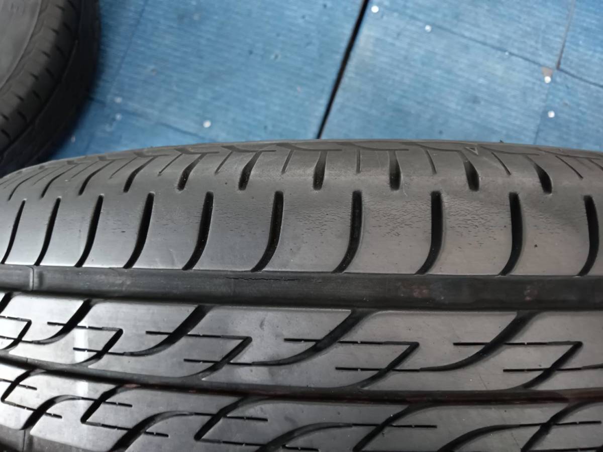 ★8分山★20年製★ ブリヂストンNEXTRY 155/65R13 社外ホイール 13×4J +42 4H-100 4本セット 軽自動車等 E204の画像7