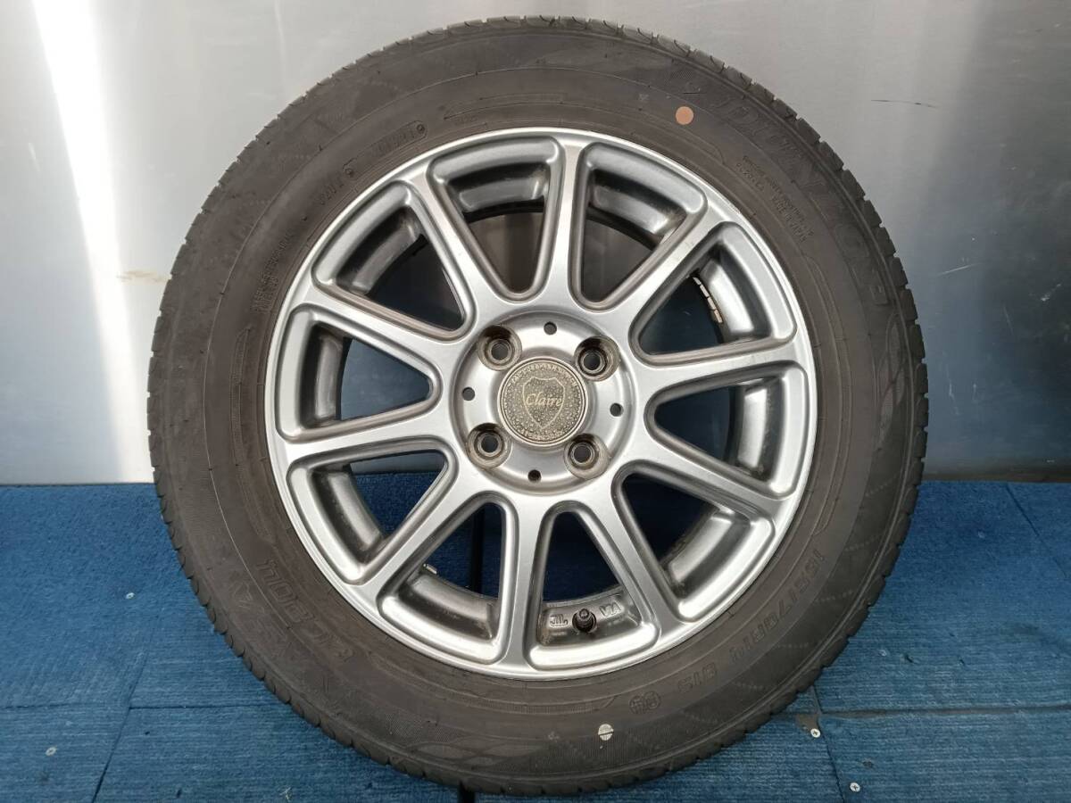 ★7.5-8分山★21年製★ ダンロップENASAVE EC204 165/70R14 社外ホイール 14×5.5J +38 4H-100 4本セット E257の画像4