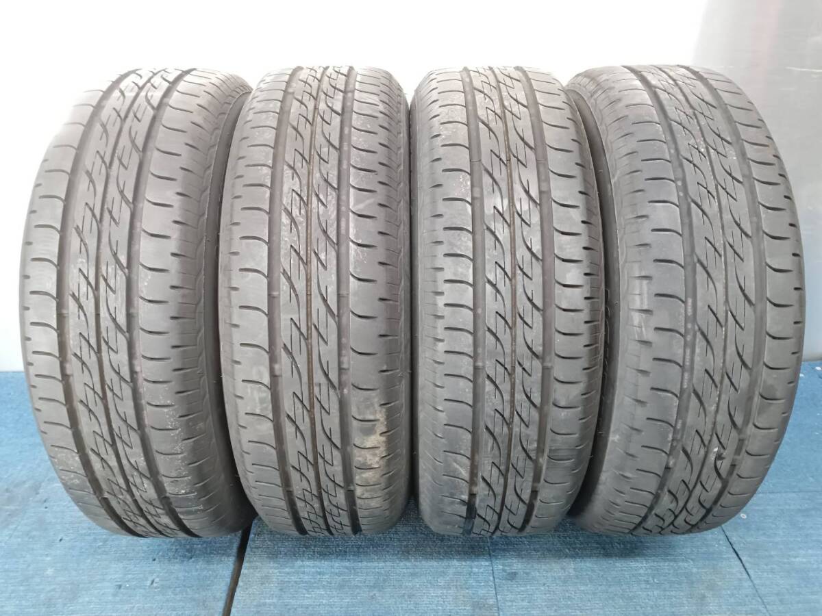 ★8-8.5分山★19年製★ ブリヂストンNEXTRY 165/65R13　スズキ純正ホイール 13×4.5J +50 4H-100 4本セット　E305_画像2