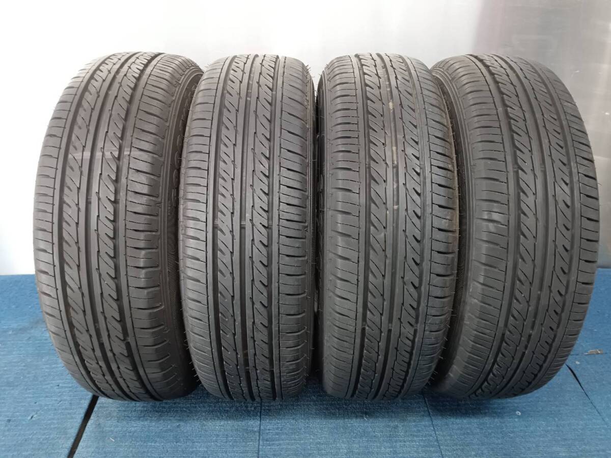 ★8-8.5分山★19年製★ グッドイヤーGT-ECO Stage 175/65R14　社外ホイール 14×5.5J +38 4H-100 4本セット　E325_画像2