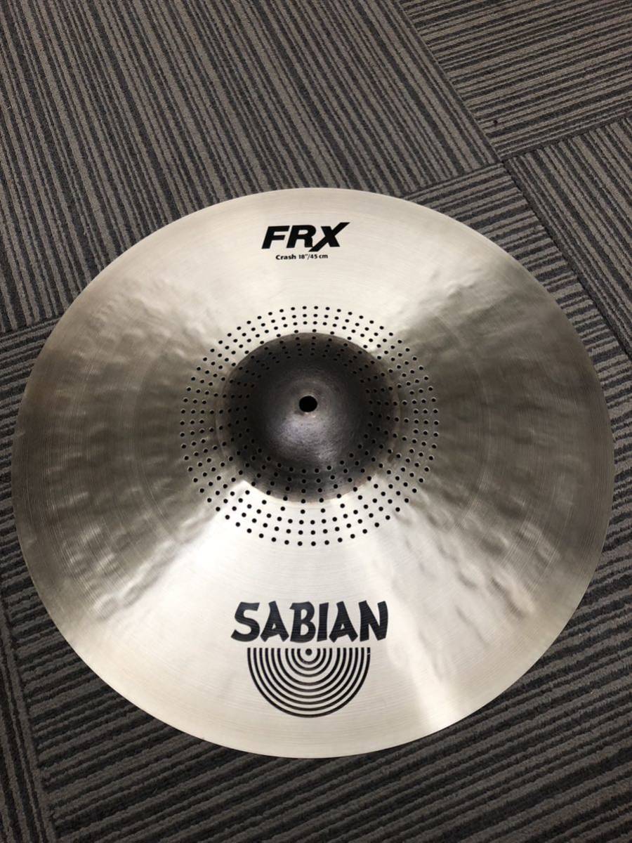 中古美品 セイビアン FRX18インチSABIAN クラッシュシンバル 美品 割れカケ無しCRASH の画像1