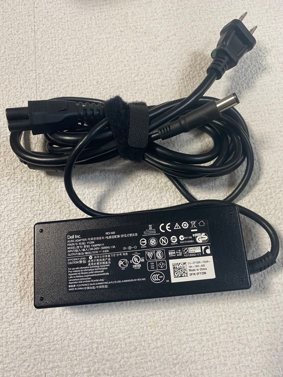 ☆送料込☆中古純正デルDELL薄型ACアダプター19.5V 4.62A