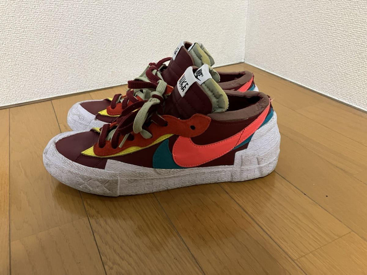 NIKE BLAZER LOW SACAI KAWS ナイキ ブレーザー ロー サカイ カウズ US9 27センチ DM7901-600 チームレッド_画像2