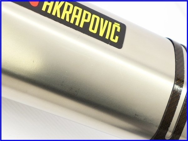 【M3】良品♪VFR1200X AKRAPOVIC チタンスリップオンマフラー♪カーボンエンド♪アクラポビッチ♪_画像5