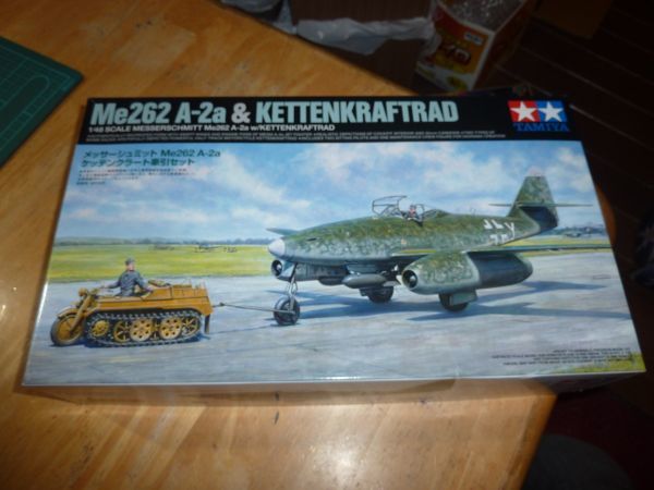 1/48 メッサーシュミットMe262 A-2a ケッテンクラート牽引セット　タミヤ　Messerschmitt_画像1