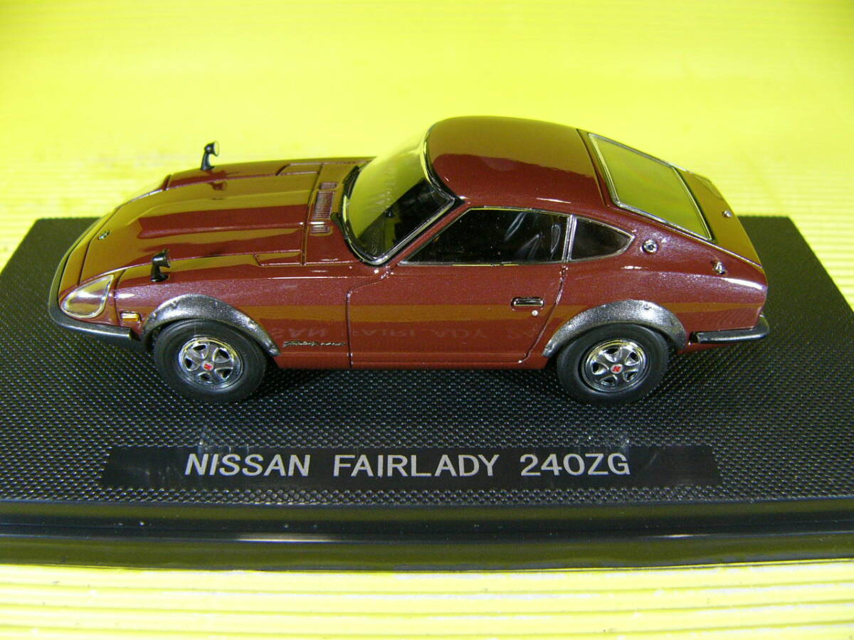 エブロ 1/43 日産 フェアレディ 240 ZG (S30) FAIRLADY マルーン (最安送料レタパ520円)_画像4