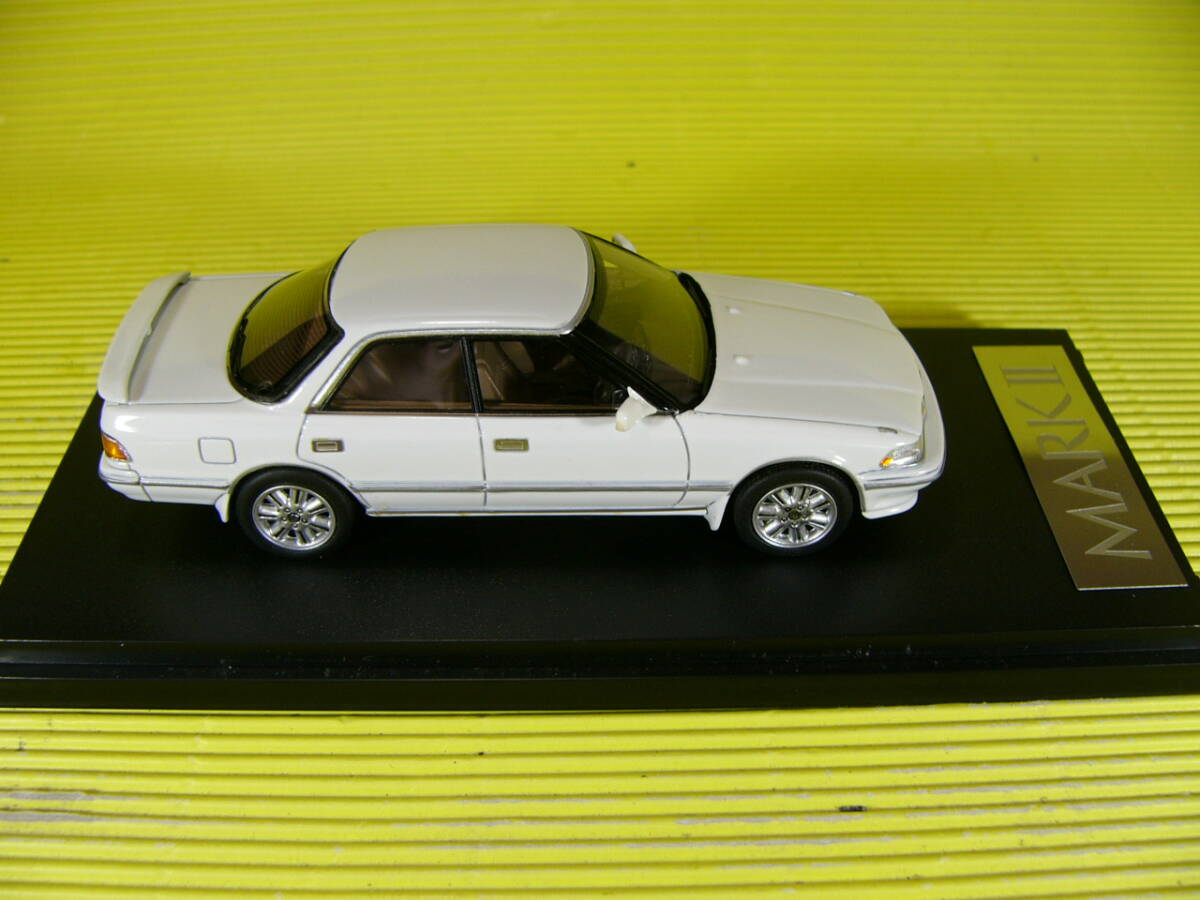 MARK43 1/43 トヨタ マークⅡ 2.5 GT ツインターボ 1990 (JZX81) MARKⅡ スーパーホワイト (最安送料レタパ520円)の画像5