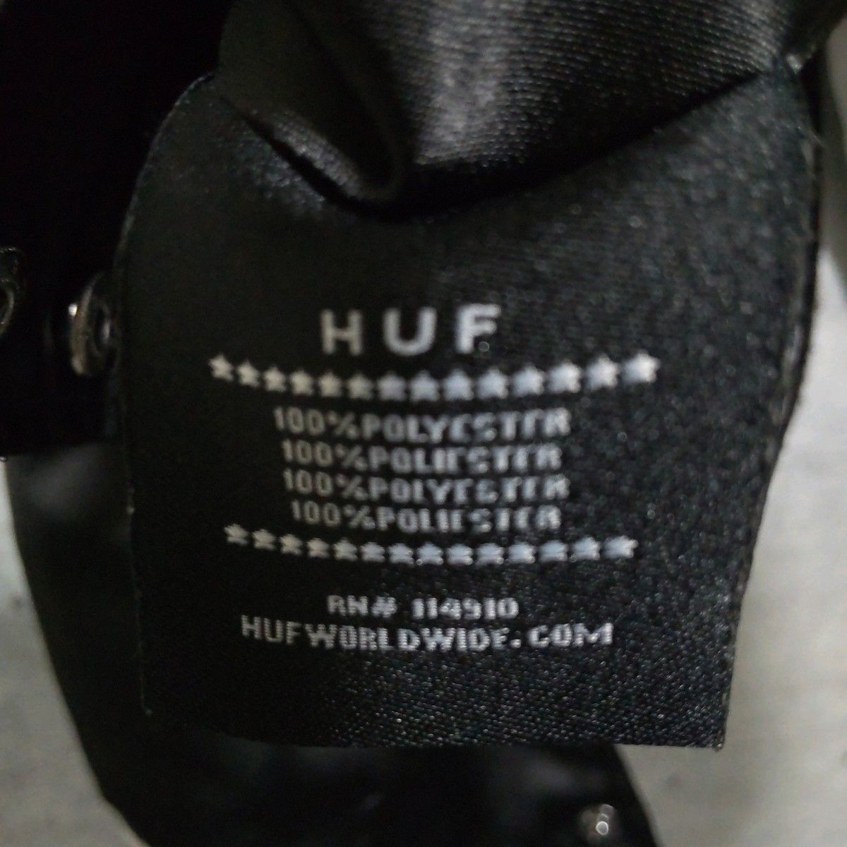 HUF ハフ 長袖 スカジャン ブルゾン M ブラック龍 ドラゴン 刺繍  HUF worldwide