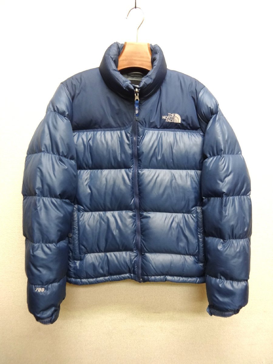 THE NORTH FACE ノースフェイス ヌプシ ダウン ジャケット 700FP レディース Lサイズ 正規品 ネイビー ブルー D5985_画像1