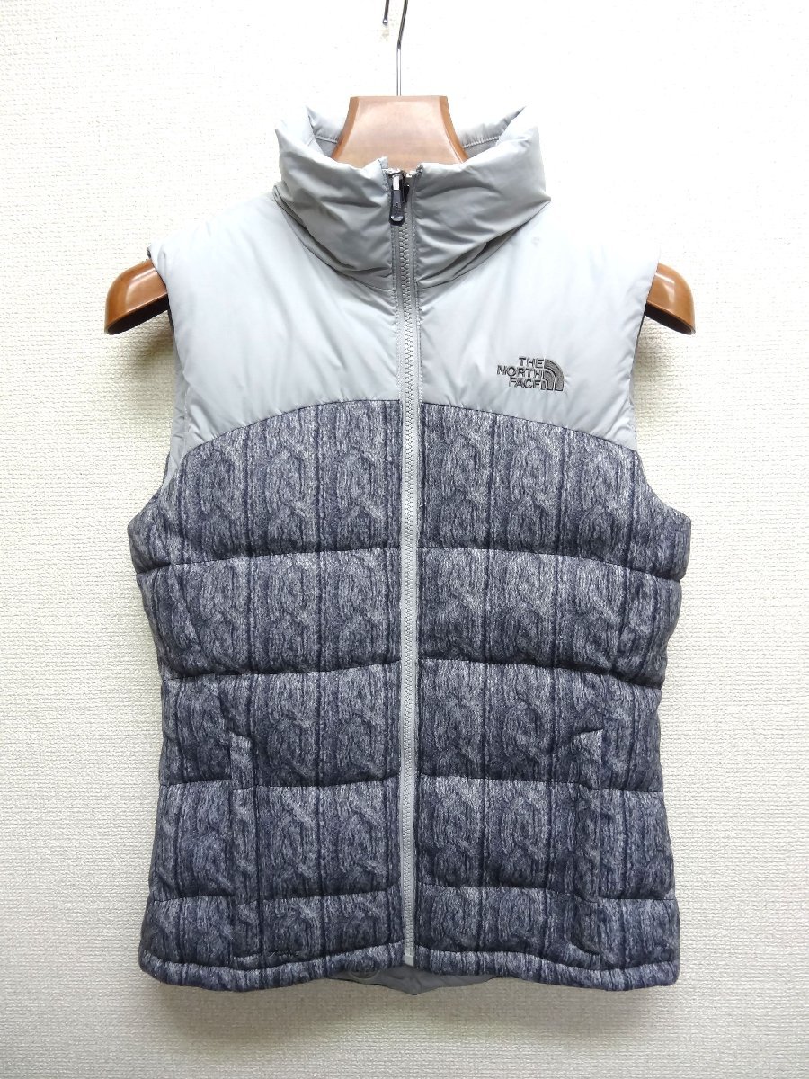 THE NORTH FACE ノースフェイス ダウンベスト 700FP レディース XSサイズ 正規品 グレー D6410_画像1