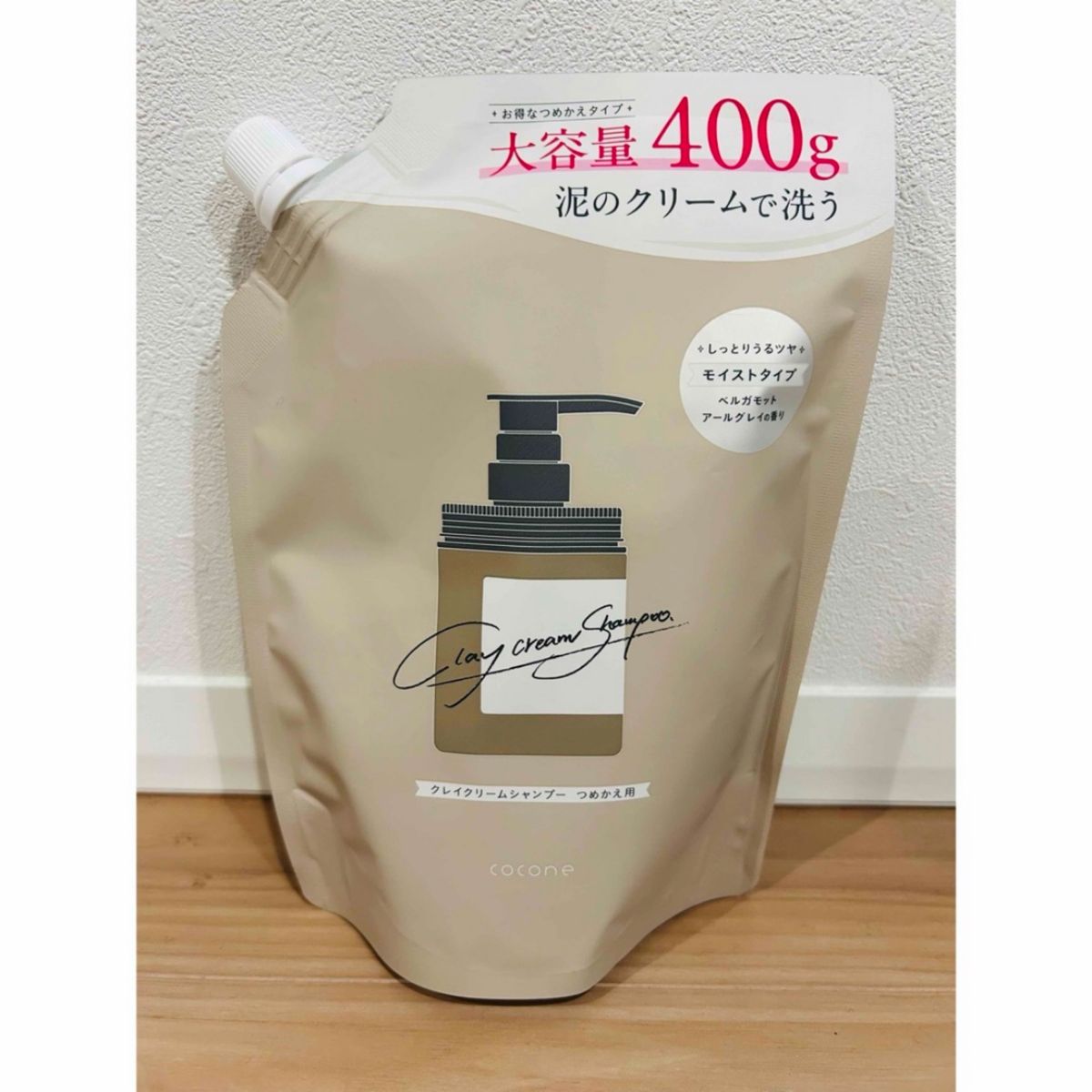 cocone クレイクリームシャンプー つめかえ用 400g