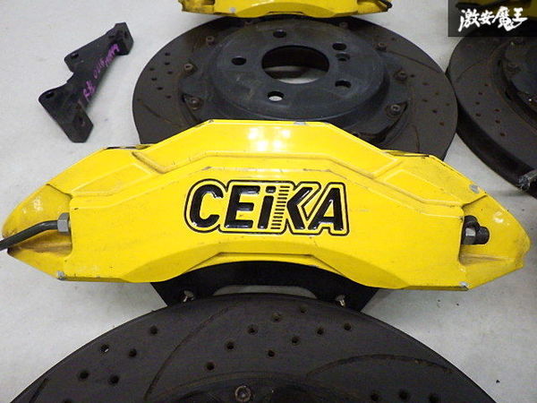 CEIKA セイカ W170 ベンツ SLK ビッグ キャリパー Kit Fr:6POT Rr:4POT 黄色 + ローター Fr:約356φ 約31.5㎜ Rr:約330φ 約27.5㎜ 棚15-4