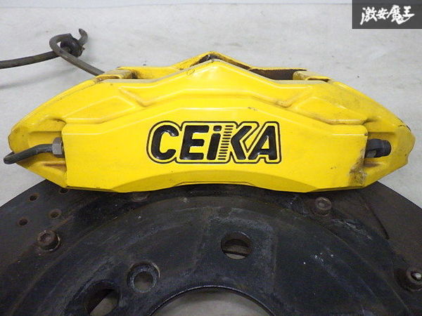 CEIKA セイカ W170 ベンツ SLK ビッグ キャリパー Kit Fr:6POT Rr:4POT 黄色 + ローター Fr:約356φ 約31.5㎜ Rr:約330φ 約27.5㎜ 棚15-4