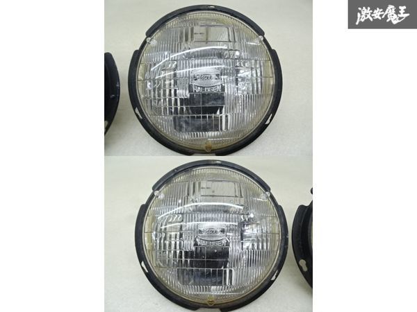 【点灯OK】 KOITO コイト JA22W ジムニーにて使用 丸目 丸型 シールドビーム ヘッドライト ヘッドランプ 左右セット ステー 即納 棚11-1_画像2
