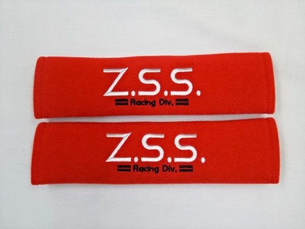 ☆Z.S.S. Racing Div. シートベルトパッド ショルダーパッド クッション レッド 赤 左右 汎用 Seatbelt Pad 新品! 在庫有り! 即納! ZSS_画像3