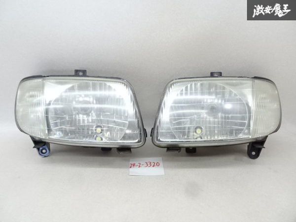 ダイハツ 純正 L700S L710S L700V L710V ミラ 後期 ヘッドライト ヘッドランプ 左右セット KOITO 100-51587 棚11-2_画像1