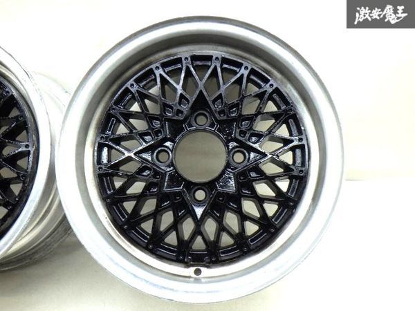 ●GET 塗装品 メッシュホイール 14インチ 6J +25 PCD 114.3 4H ハブ径 約73ｍｍ AE86 サニトラ ハコスカ ケンメリ ローレル 旧車 棚W-7_画像3