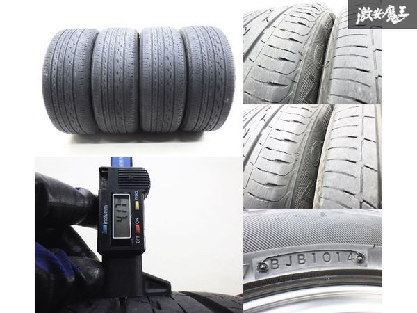 ●【歪み無し!!】 BBS RG703H FORGED 鍛造 18インチ 8J +40 PCD114.3 5H BS REGNO GR-XT 225/45R18 クラウン アリスト チェイサー 棚K-2_画像9