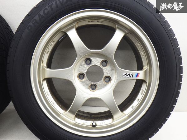 ●スピードスター SSF タイプC 16インチ 7J +48 PCD100 5H ヨコハマ PRACTIVA 205/55R16 22y 4本 インプレサ レガシィ BRZ 86 棚K-10_画像3