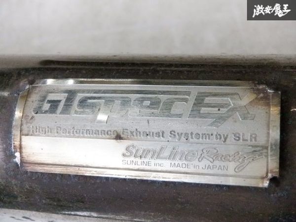 サンラインレーシング ZC31S スイフトスポーツ 1型 M16A GT SPEC TX センターマフラー 中間 フロントパイプ セット ステンレス 棚H-5_画像5