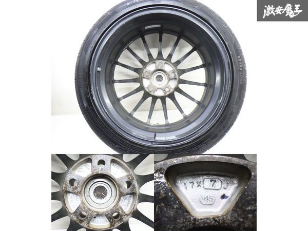 ●ENKEI エンケイ RS05 17インチ 7J +45 PCD 114.3 5H GOODYEAR EAGLE LS EXE 215/40R17 21y ZC31S スイフト にて使用 ミニバンにも 棚V-4_画像8