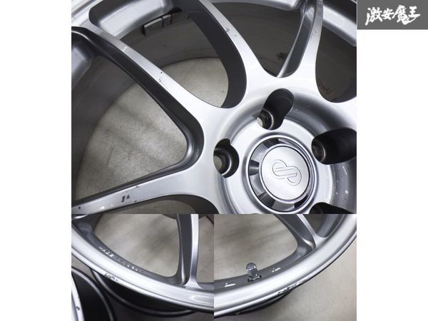 ●ENKEI エンケイ PF01 18インチ 8J +45 PCD 112 5H 66.6φ ハブリング付 ホイール 4本 ベンツ Eクラス アウディ VW ゴルフ6 等 棚V-4_画像8