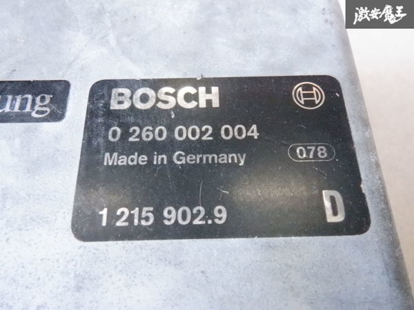 【保証付!】 BMW E30 325i AT オートマ ミッション コンピューター ECU CPU 0260002004 1215902.9 BOSCH ボッシュ 実働外し 即納 棚9-4_画像2