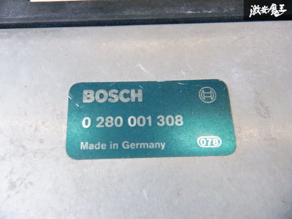 BMW 純正 BOSCH E30 323i エンジン コンピューター ECU CPU 0280001308 長期保管品 即納 棚9-4_画像3