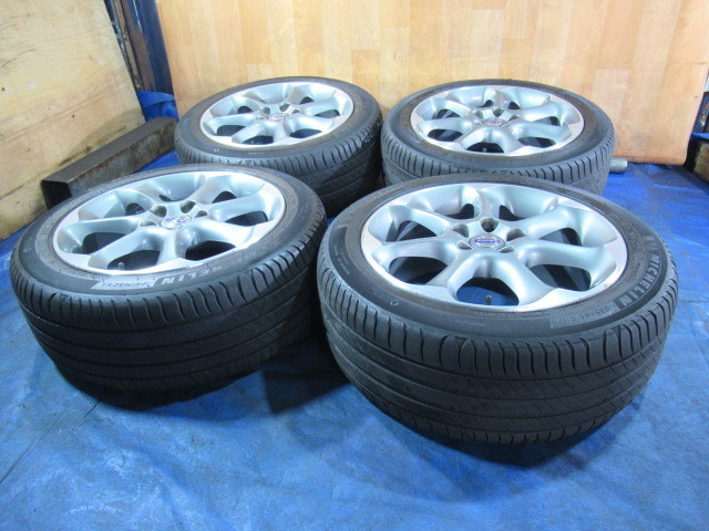 激安即決！ボルボ純正 T4 17-7.5J 5H/108 ET55 + MICHELIN PRIMACY3 235/45R17 2021年製！中古4本セット！V60 S60等！T008075の画像2