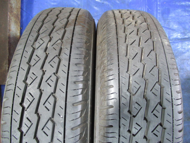 激安即決！マッドブラック鉄 日産 三菱 純正 12-3.5B 4H/100 ET40 + BRIDGESTONE 145/80R12 6PR LT 中古4本 クリッパー ミニキャブ T008074_画像9