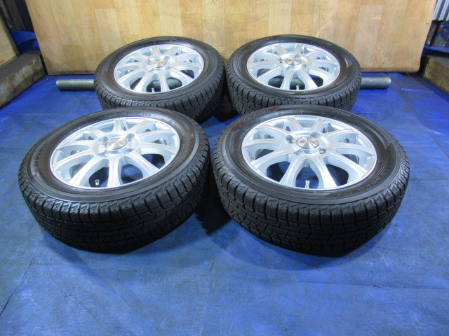 激安即決！ZELERNA 13-4B 4H/100 ET43 ＋冬タイヤ YOKOHAMA 155/65R13 ワゴンR ラパン アルト セルボ パレット T008077_画像2