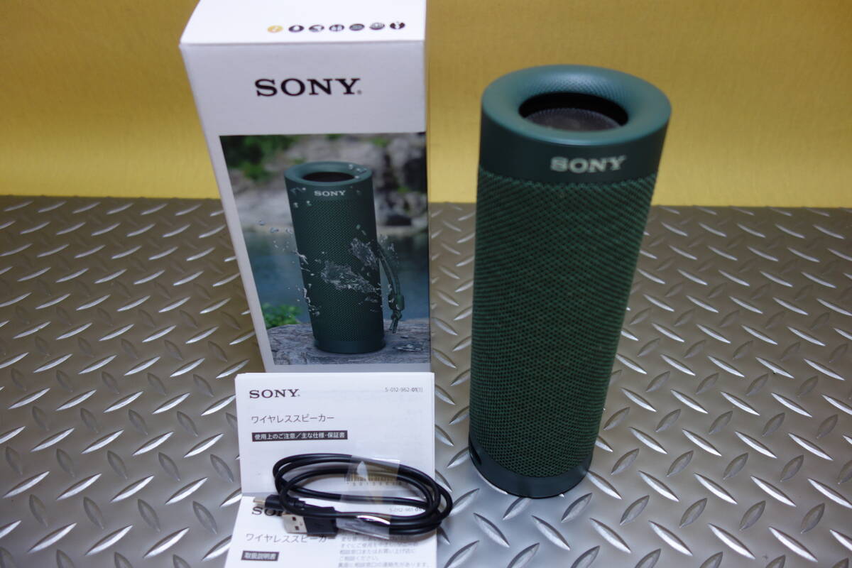 SONY sony ソニー SRS-XB23ワイヤレスポータブルスピーカー（G）グリーン　美品