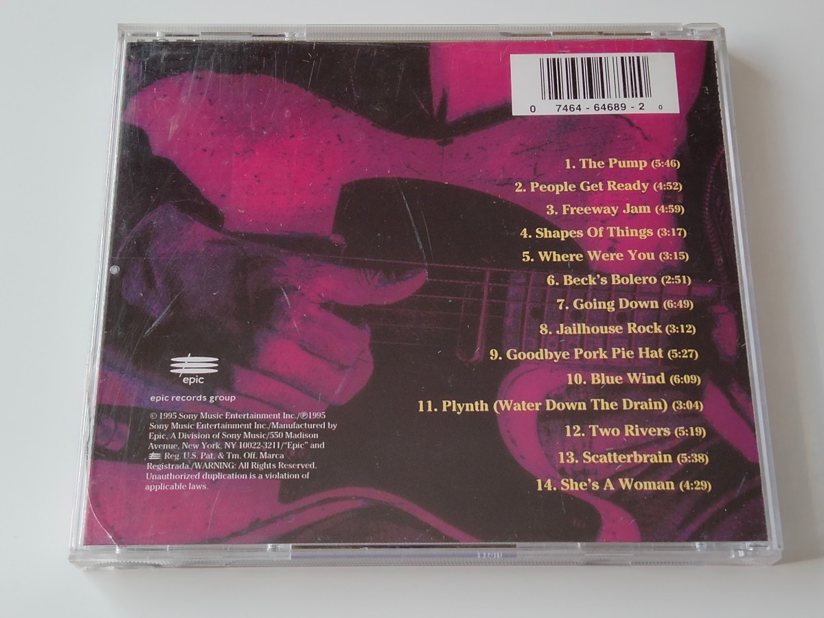 Jeff Beck / BEST OF BECK CD EPIC US EK64689 95年盤,ジェフ・ベック,Rod Stewart,People Get Ready,Terry Bozzio,Beck-Ola,Blow By Blow,_画像2
