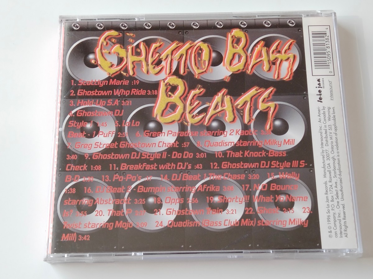 【GOLD CD仕様】The Ghostown DJ's / GHETTO BASS BEATS CD SO-LO JAM RECORDS 8138 96年盤,HIP HOP,BASS MUSIC,Milky Mill,Mojo,_画像2