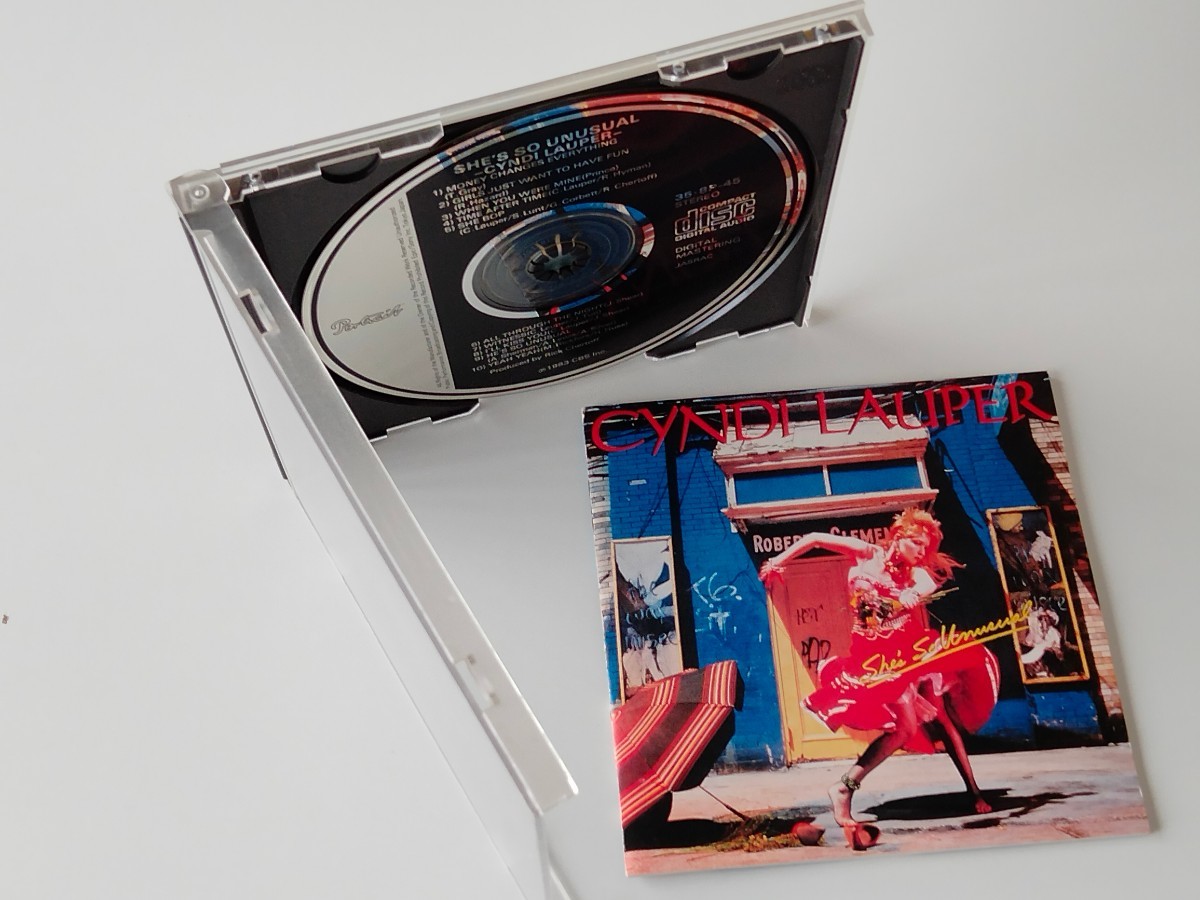 【CSR刻印83年旧規格盤】Cyndi Lauper / N.Y.ダンステリア She's So Unusual CD EPIC/SONY 35・8P-45 純正ケース盤,シンディ・ローパー,の画像4