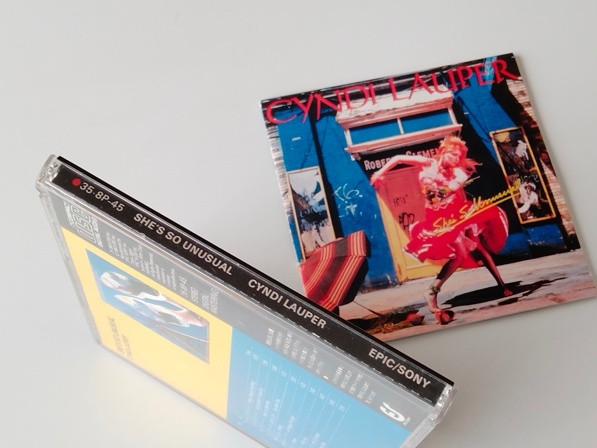 【CSR刻印83年旧規格盤】Cyndi Lauper / N.Y.ダンステリア She's So Unusual CD EPIC/SONY 35・8P-45 純正ケース盤,シンディ・ローパー,の画像3