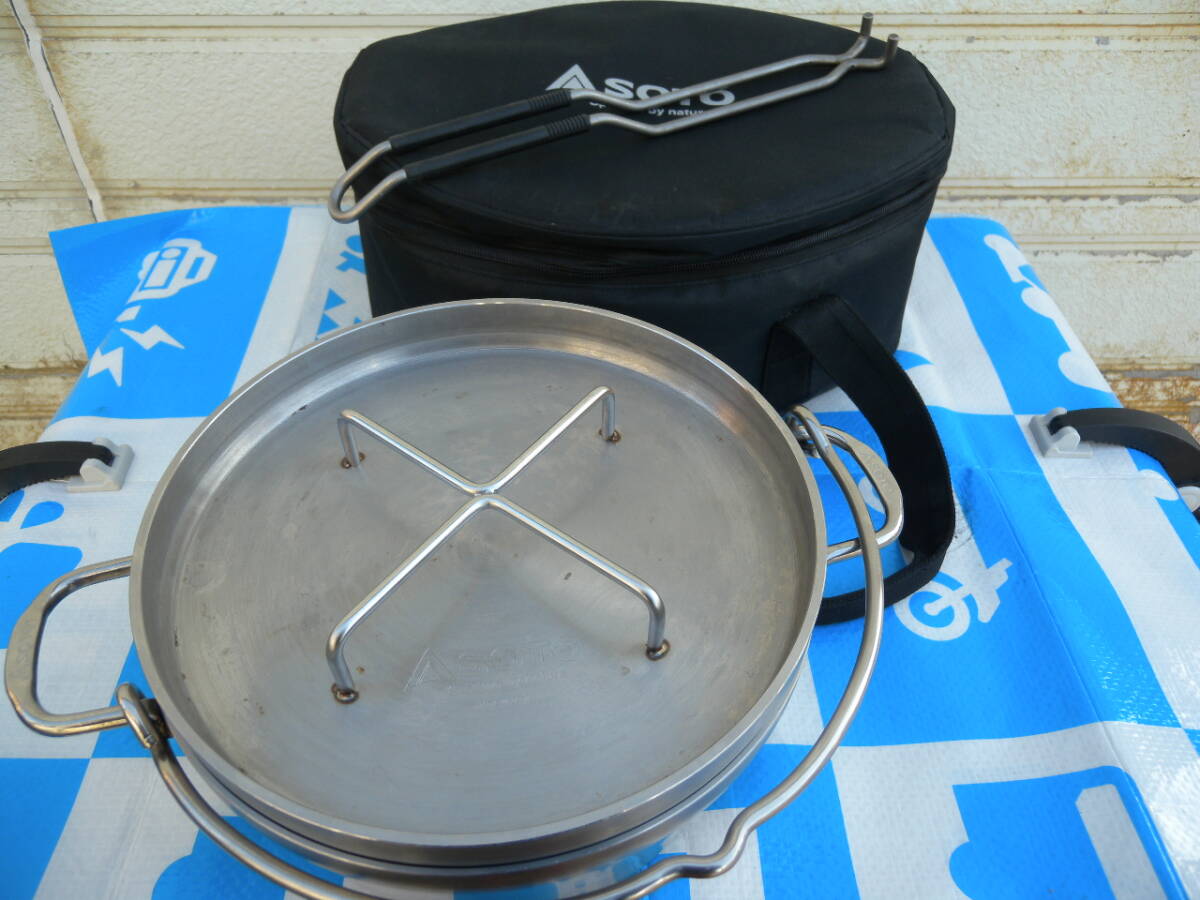 SOTO ステンレスダッチオーブン 10インチ キャンプ BBQ 普段使い等に 中古_画像1