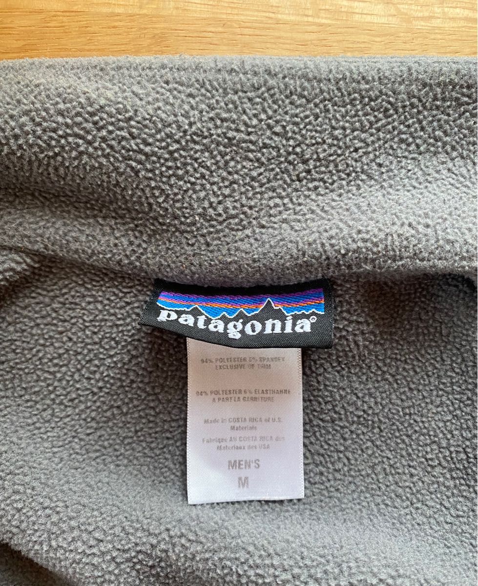【Patagonia】定価19,800 ハーフジップ ハイネック裏起毛スウェット グレー メンズＭサイズ