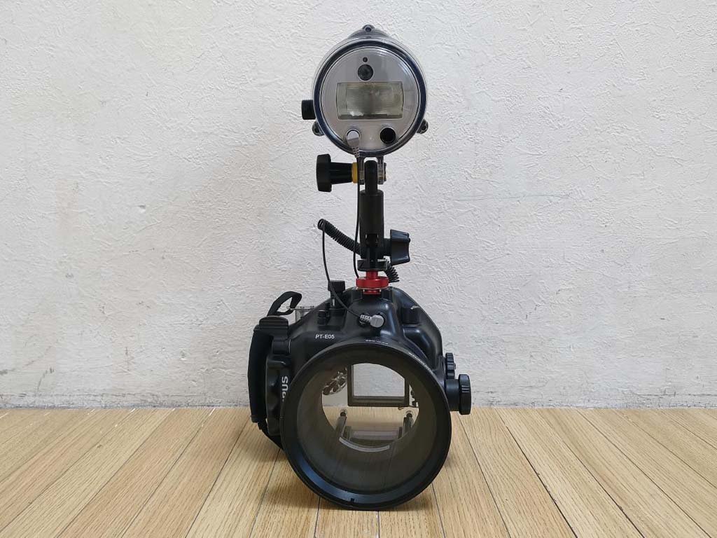 ☆OLYMPUSオリンパス E-520用防水プロテクタPT-E05と水中 ☆OLYMPUSオリンパス E-520用防水プロテクタPT-E05と水中