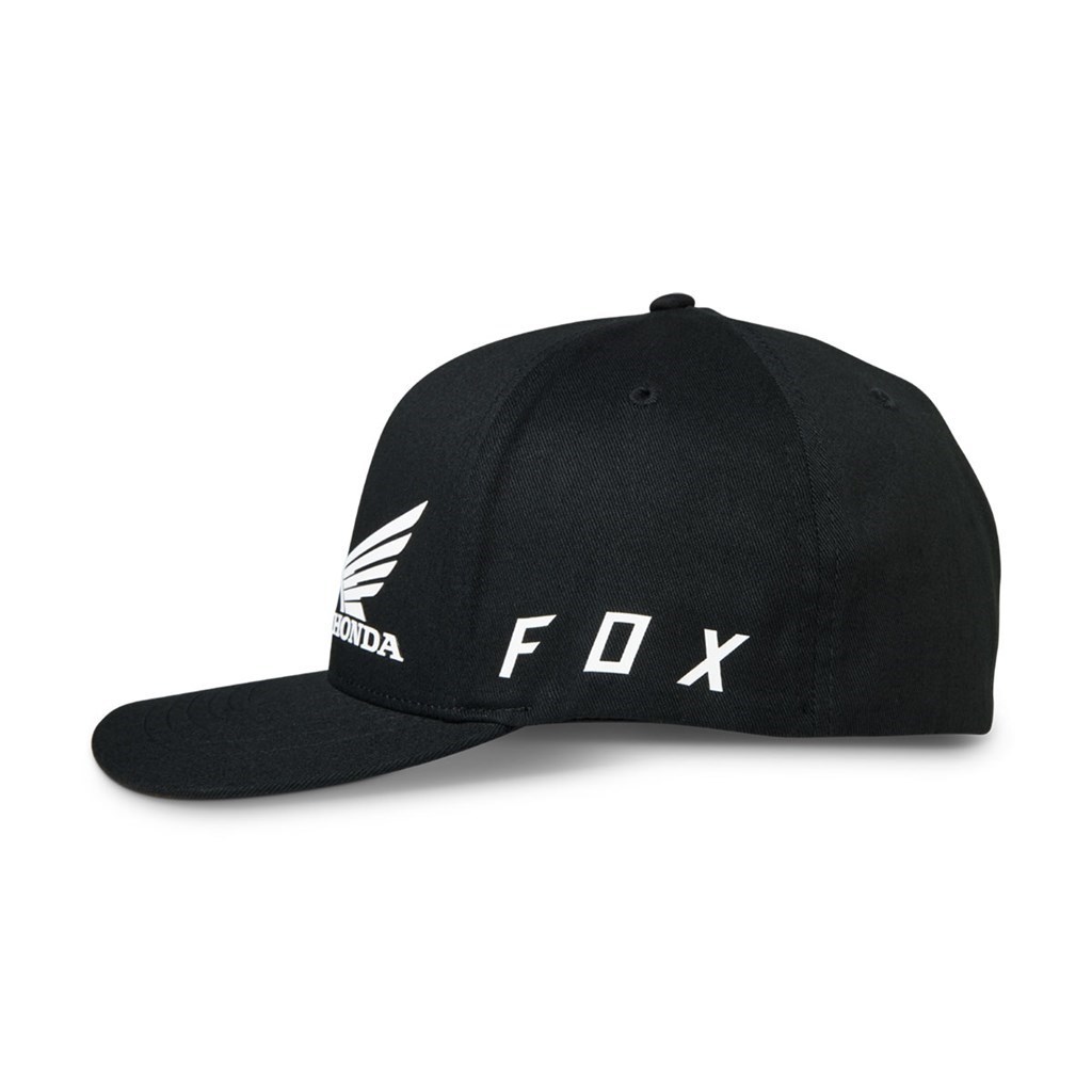 FOX 30635-001-S/M ホンダ フレックスフィットハット ブラック S/M(頭囲55?58cm) バイク 帽子 紫外線 ストレッチ_画像2