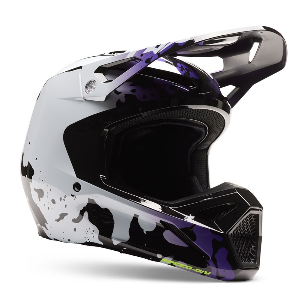 FOX 30441-018-XL V1 ヘルメット モーフィック ブラック/ホワイト XL(61-62cm) バイク頭 防具 軽量_画像1