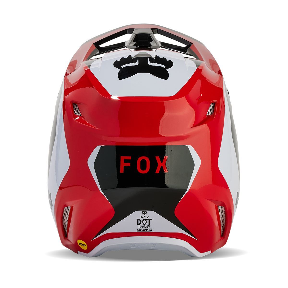 ダートフリーク FOX 31370-110-M V1ヘルメット ニトロ フローレッド M バイク ライディング 頭 防具 保護 フルフェイス_画像5