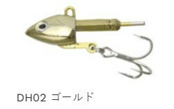 エコギア パワーダートヘッド DH02 ゴールド 20g タチウオ 2個入 仕掛け 疑似餌 ルアー フック 針 釣り つり_画像1